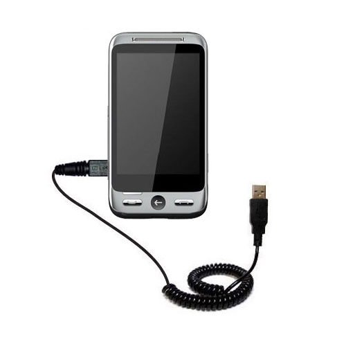 Coiled USB Cable compatible with the HTC Speedy