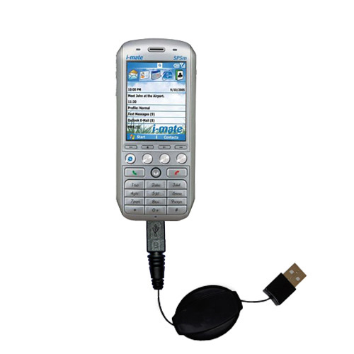 Retractable USB Power Port Ready charger cable designed for the HTC Tornado and uses TipExchange