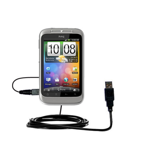 USB Cable compatible with the HTC Wildfire S
