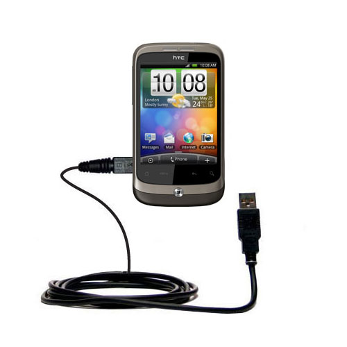 USB Cable compatible with the HTC Wildfire