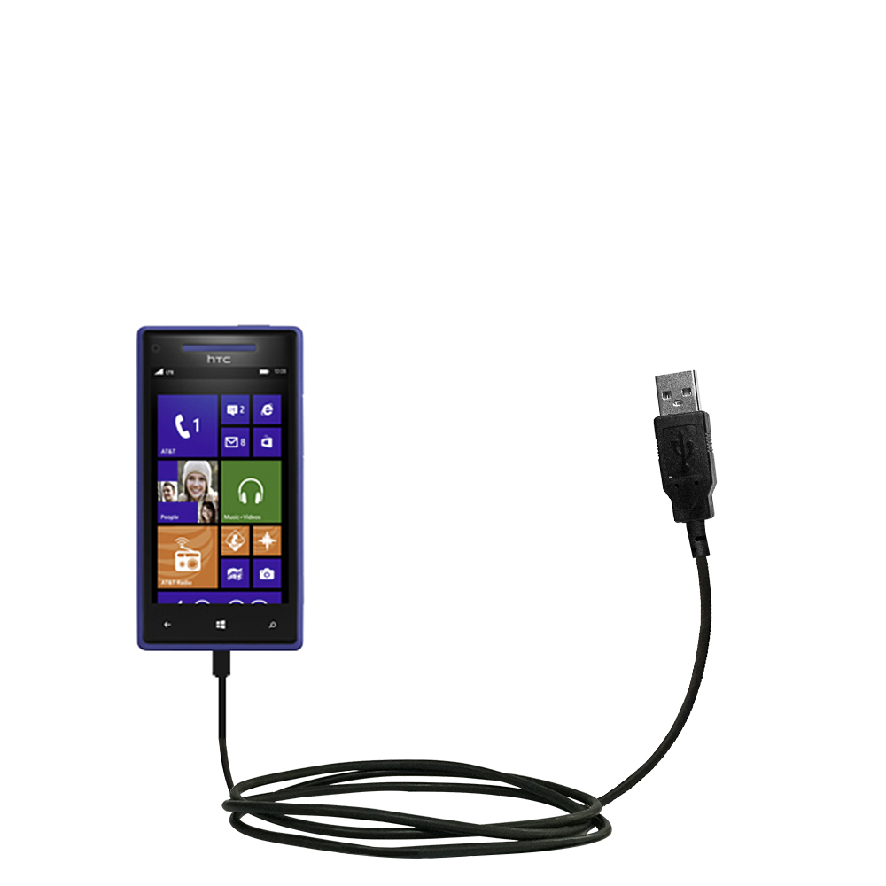 USB Cable compatible with the HTC Windows Phone 8x