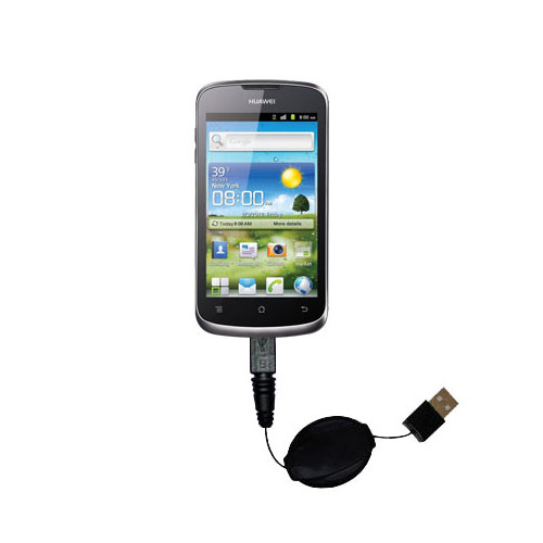 Retractable USB Power Port Ready charger cable designed for the Huawei Ascend G300 and uses TipExchange
