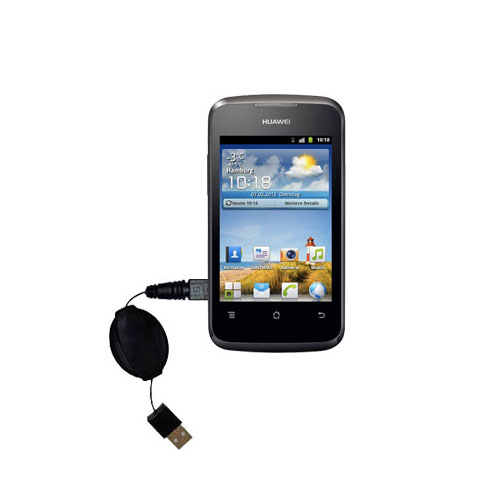 Retractable USB Power Port Ready charger cable designed for the Huawei Ascend G312 and uses TipExchange
