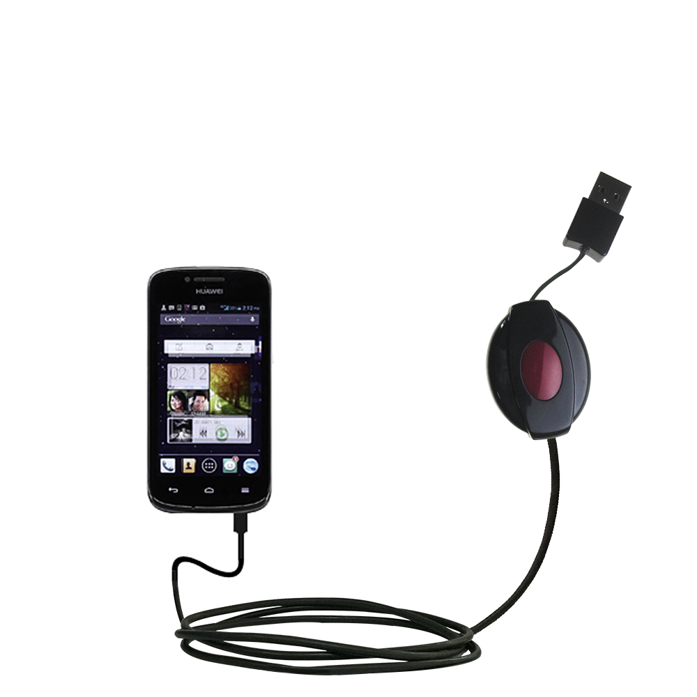 Retractable USB Power Port Ready charger cable designed for the Huawei Vitria and uses TipExchange