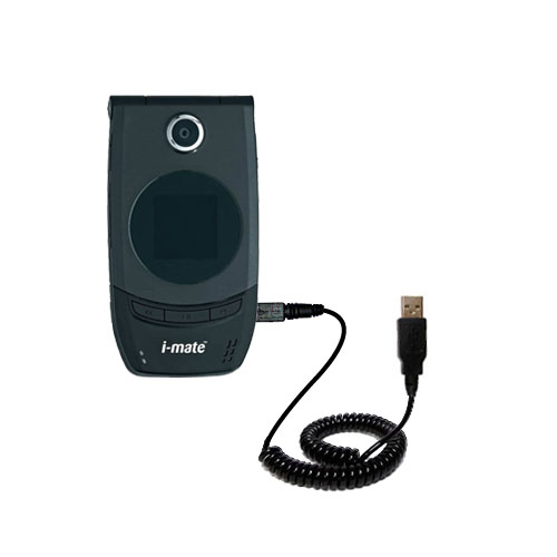 Retractable USB Power Port Ready charger cable designed for the i-Mate SmartFlip and uses TipExchange