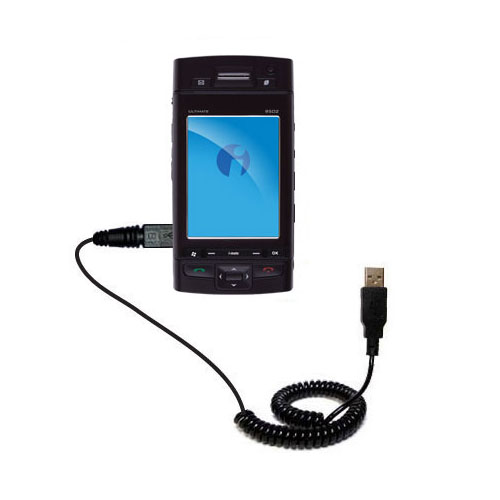 Coiled USB Cable compatible with the i-Mate Ultimate 9502