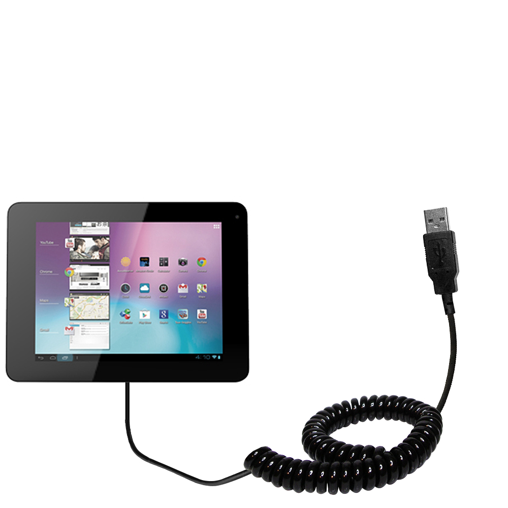 Coiled USB Cable compatible with the Idolian mini-Studio