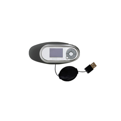Retractable USB Power Port Ready charger cable designed for the Insignia Kix NS-1a10S and uses TipExchange
