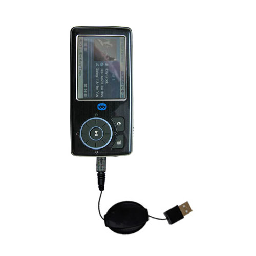 Retractable USB Power Port Ready charger cable designed for the Insignia NS-DV4G and uses TipExchange