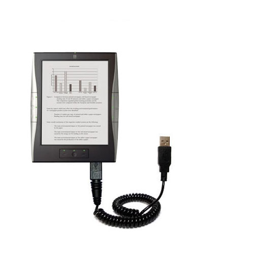 Coiled USB Cable compatible with the iRex Digital Reader 1000