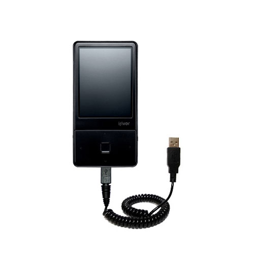 Coiled USB Cable compatible with the iRiver E100 8GB