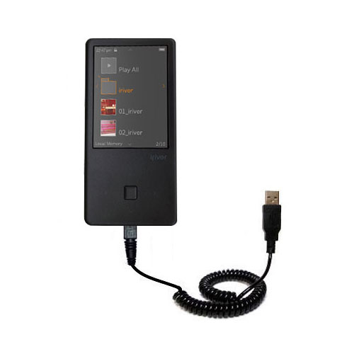 Coiled USB Cable compatible with the iRiver E150
