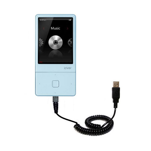 Coiled USB Cable compatible with the iRiver E300