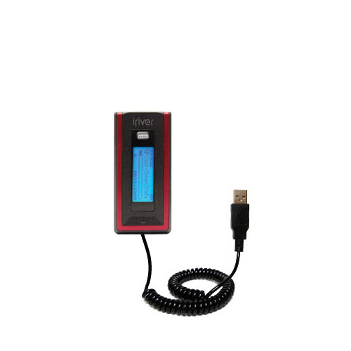Coiled USB Cable compatible with the iRiver T20