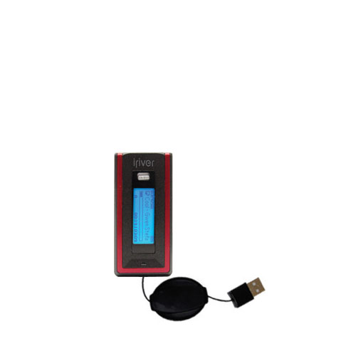 Retractable USB Power Port Ready charger cable designed for the iRiver T20 and uses TipExchange