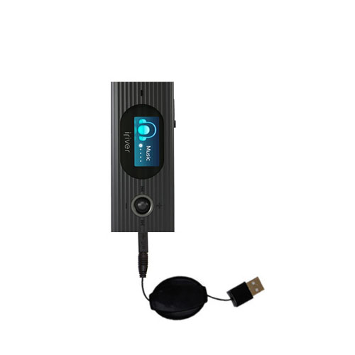Retractable USB Power Port Ready charger cable designed for the iRiver T60 and uses TipExchange