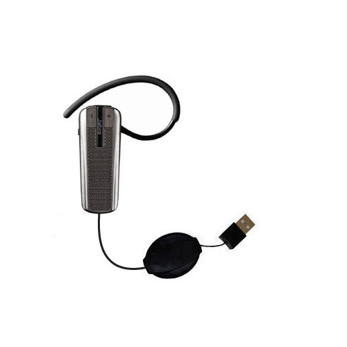 Retractable USB Power Port Ready charger cable designed for the Jabra GO 660 and uses TipExchange