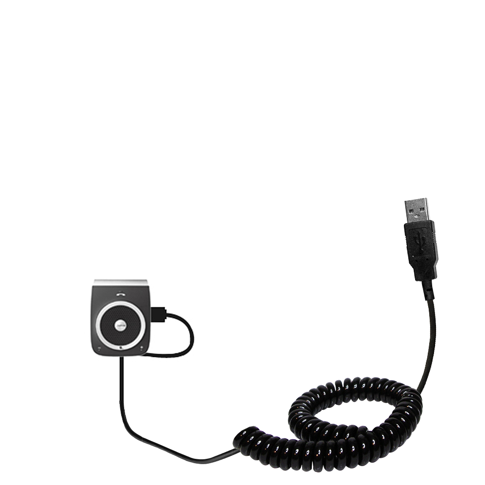 Coiled USB Cable compatible with the Jabra Tour