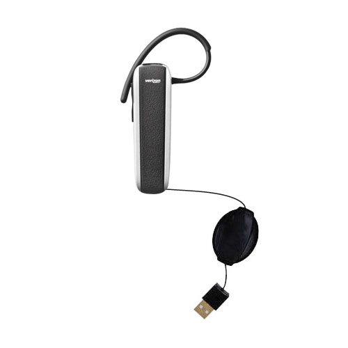 Retractable USB Power Port Ready charger cable designed for the Jabra VBT4050 and uses TipExchange