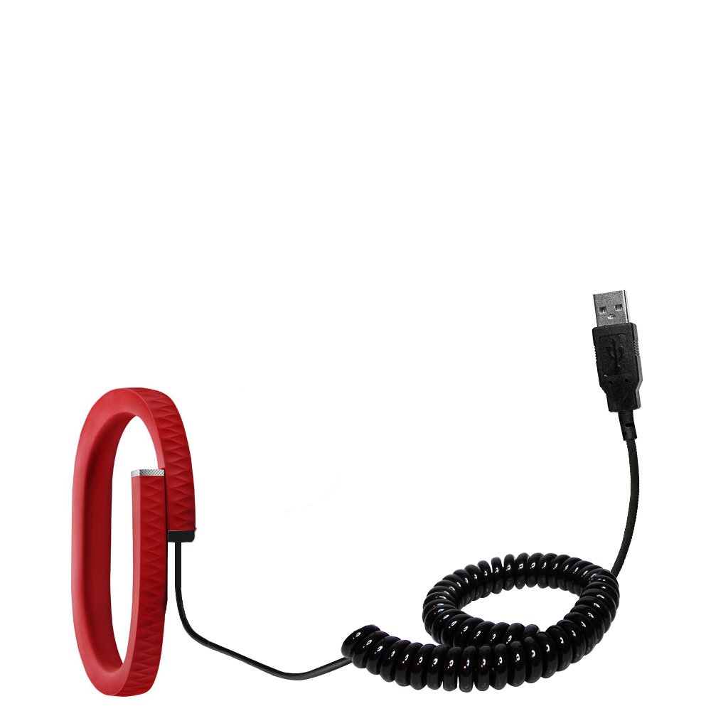 Coiled USB Cable compatible with the Jawbone UP