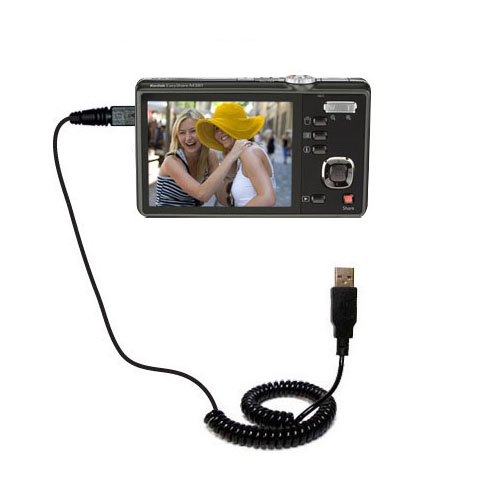 Coiled USB Cable compatible with the Kodak EasyShare M341