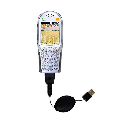 Retractable USB Power Port Ready charger cable designed for the Krome iQ200 and uses TipExchange