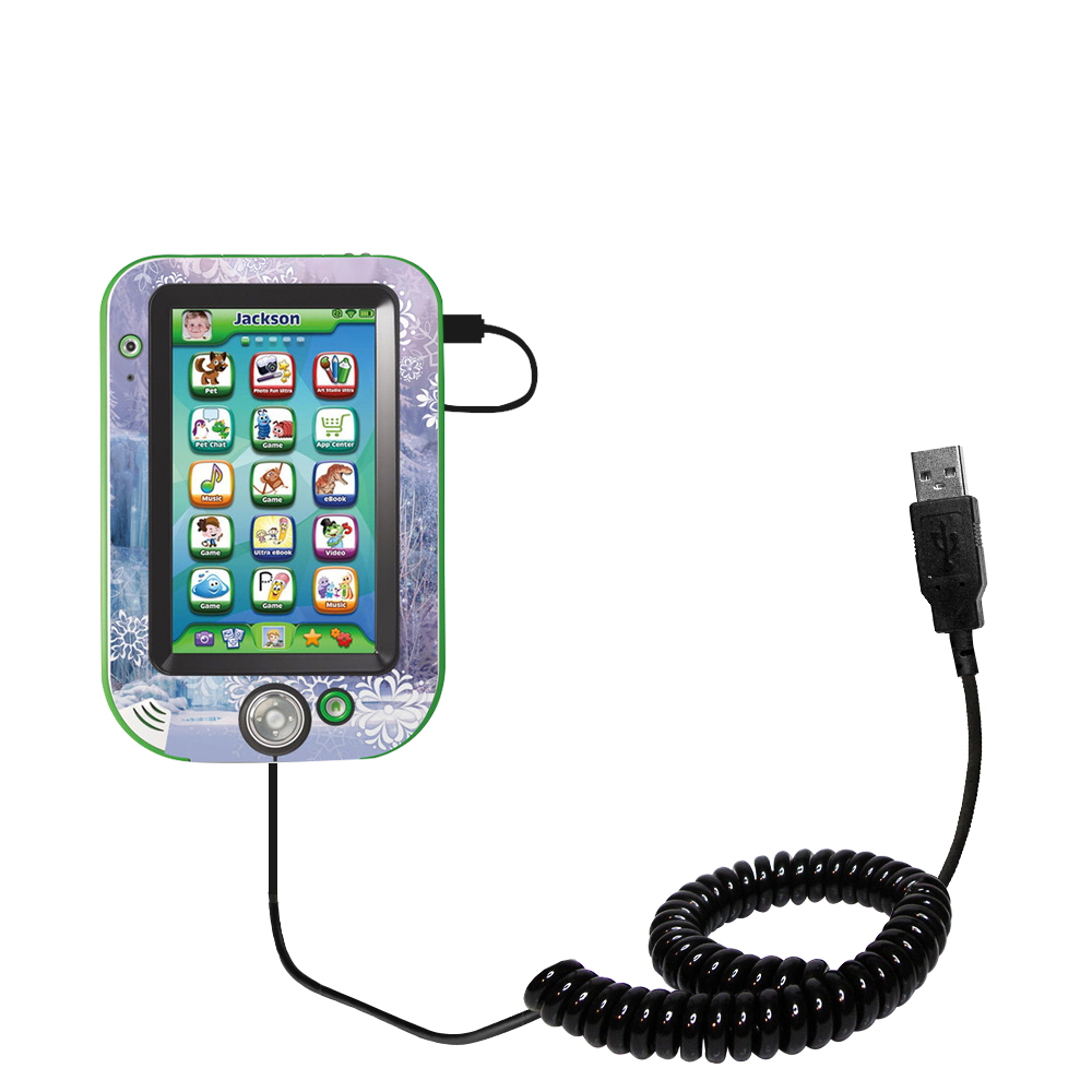 Coiled USB Cable compatible with the LeapFrog LeapPad Ultra