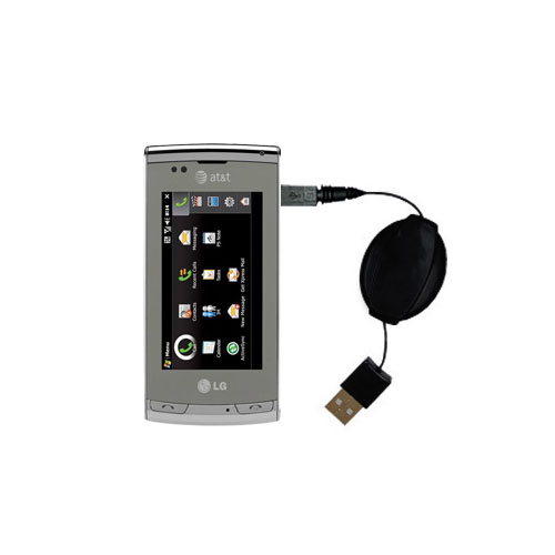Retractable USB Power Port Ready charger cable designed for the LG CT810 and uses TipExchange