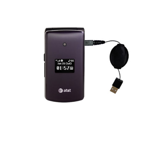 Retractable USB Power Port Ready charger cable designed for the LG CU515 and uses TipExchange