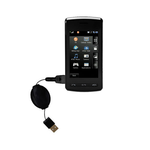 Retractable USB Power Port Ready charger cable designed for the LG DARE and uses TipExchange