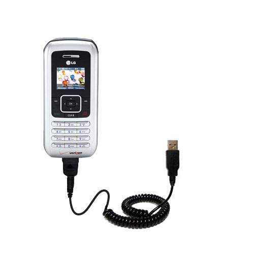 Coiled Power Hot Sync USB Cable for the Teletype WorldNav 5100 with both data and charge features Uses Gomadic TipExchange Technology 