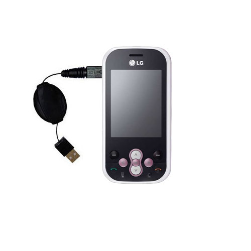 Retractable USB Power Port Ready charger cable designed for the LG Etna and uses TipExchange