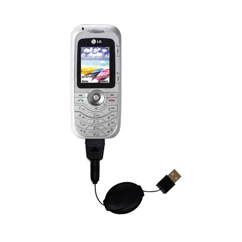 Retractable USB Power Port Ready charger cable designed for the LG F9200 and uses TipExchange