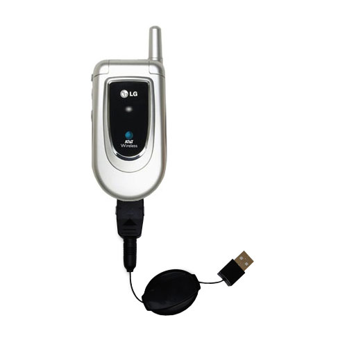 Retractable USB Power Port Ready charger cable designed for the LG G4020 and uses TipExchange
