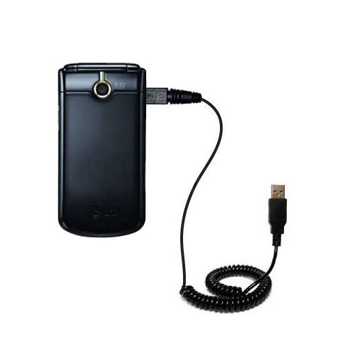 Coiled USB Cable compatible with the LG GD350
