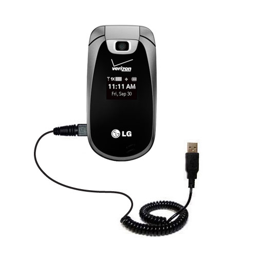 Coiled USB Cable compatible with the LG Revere