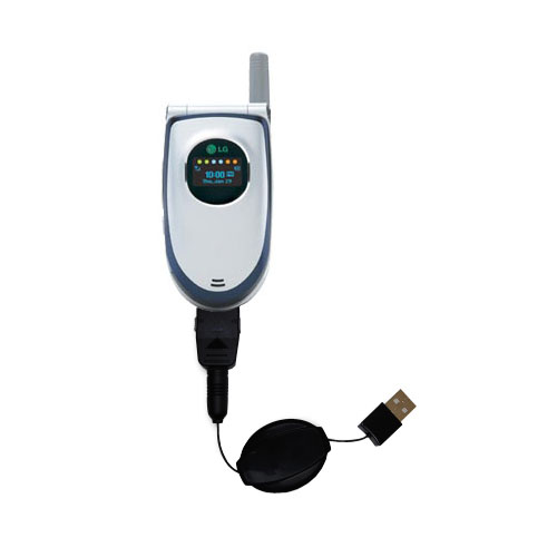 Retractable USB Power Port Ready charger cable designed for the LG VX5450 and uses TipExchange