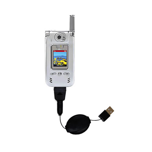 Retractable USB Power Port Ready charger cable designed for the LG VX8000 and uses TipExchange