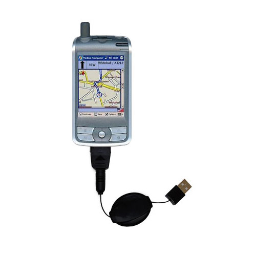 Retractable USB Power Port Ready charger cable designed for the Medion MD95025 and uses TipExchange