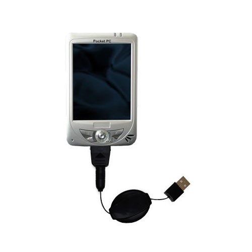 Retractable USB Power Port Ready charger cable designed for the Medion MDPPC 150 and uses TipExchange
