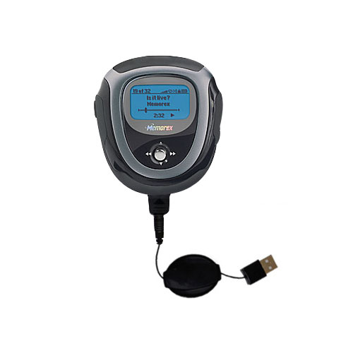 Retractable USB Power Port Ready charger cable designed for the Memorex MMP8564A and uses TipExchange