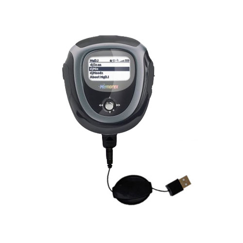 Retractable USB Power Port Ready charger cable designed for the Memorex MMP8567 and uses TipExchange