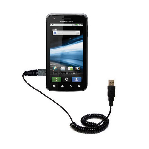 Coiled USB Cable compatible with the Motorola ATRIX 4G