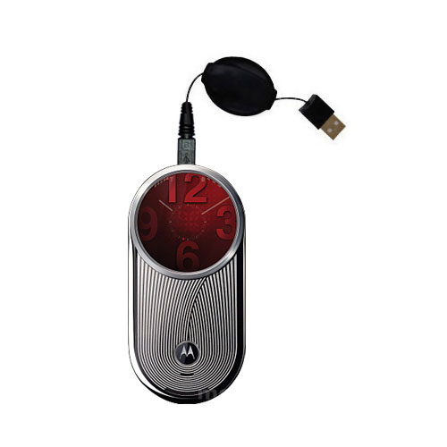 Retractable USB Power Port Ready charger cable designed for the Motorola AURA and uses TipExchange