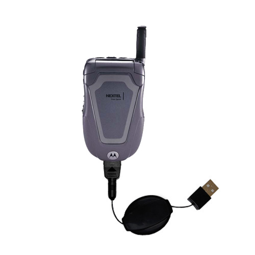 Retractable USB Power Port Ready charger cable designed for the Motorola Blend and uses TipExchange