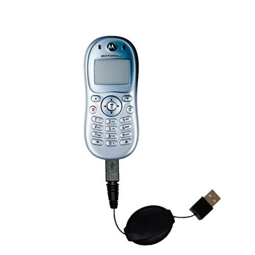 Retractable USB Power Port Ready charger cable designed for the Motorola C332 and uses TipExchange