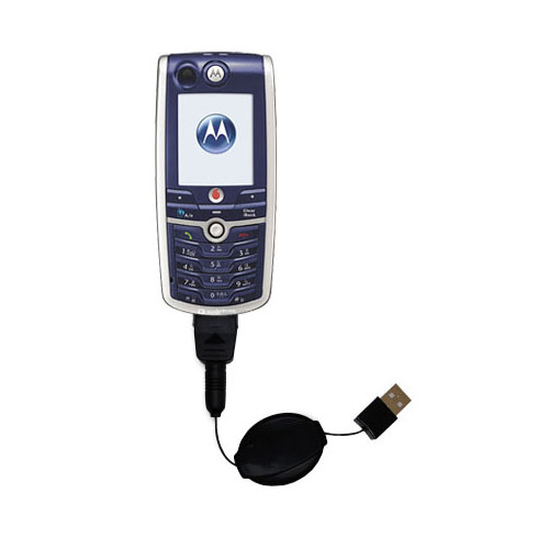 Retractable USB Power Port Ready charger cable designed for the Motorola C980 and uses TipExchange