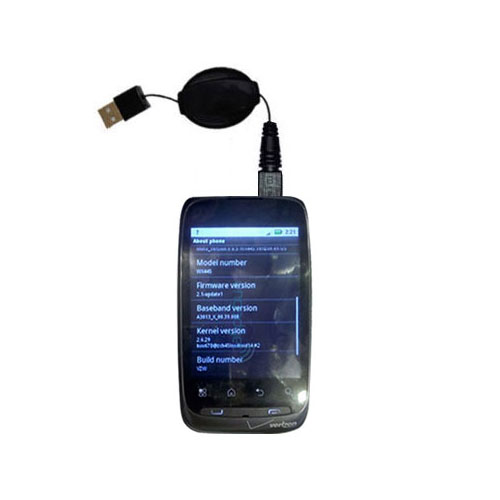 Retractable USB Power Port Ready charger cable designed for the Motorola Ciena and uses TipExchange