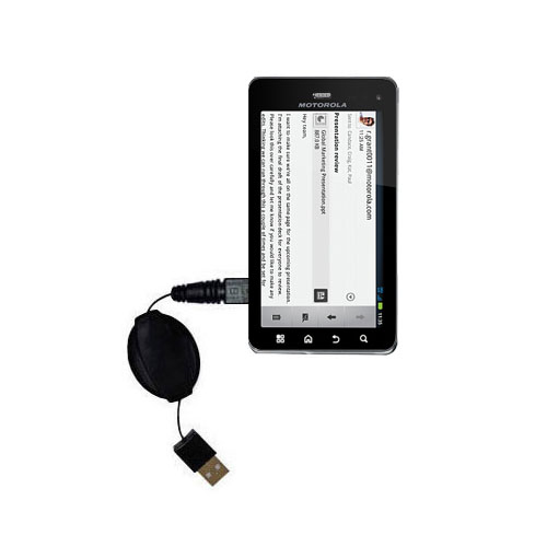 Retractable USB Power Port Ready charger cable designed for the Motorola DROID 3 and uses TipExchange