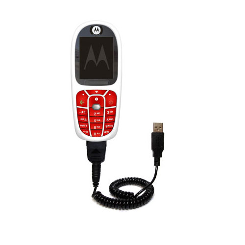 Coiled USB Cable compatible with the Motorola E375
